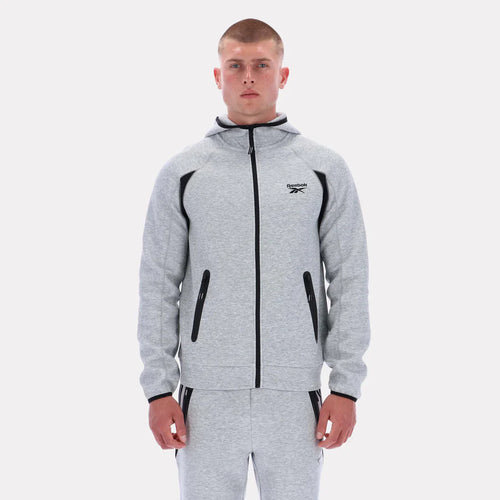 Men's Reebok Contrast Panel Zip Hoodie