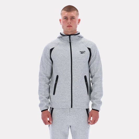 Men's Reebok Contrast Panel Zip Hoodie