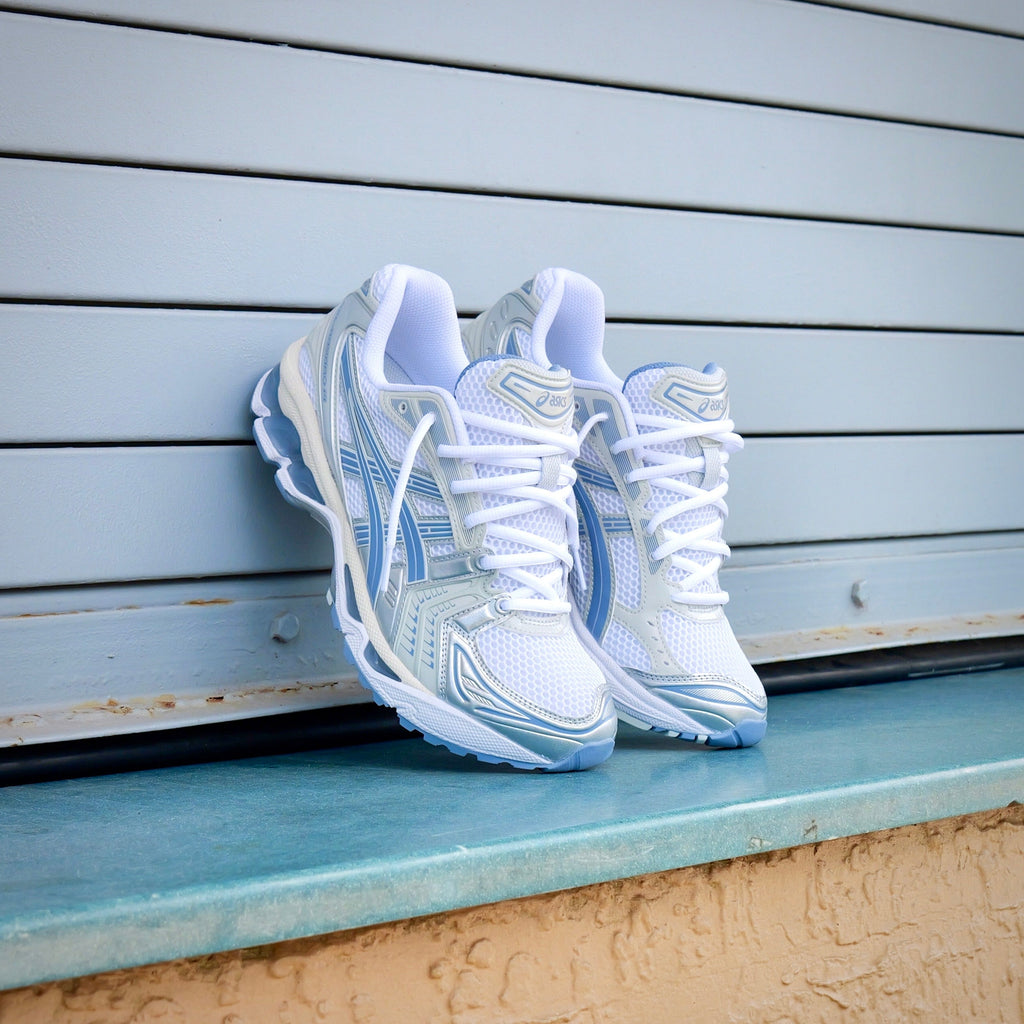 Mens Asics Gel-Kayano 14 (White/Light Navy)