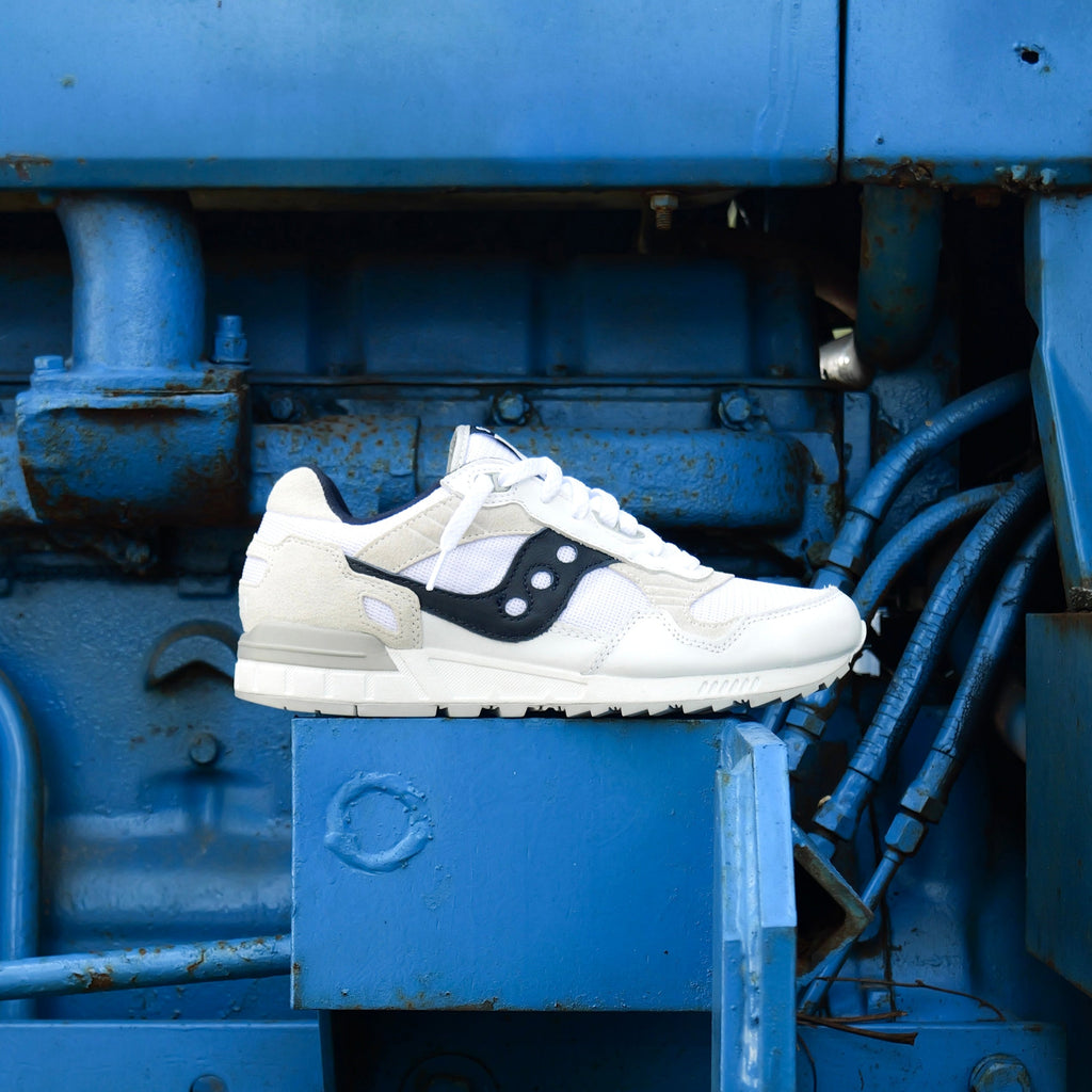 Mens Saucony Shadow 5000 (White/Navy)
