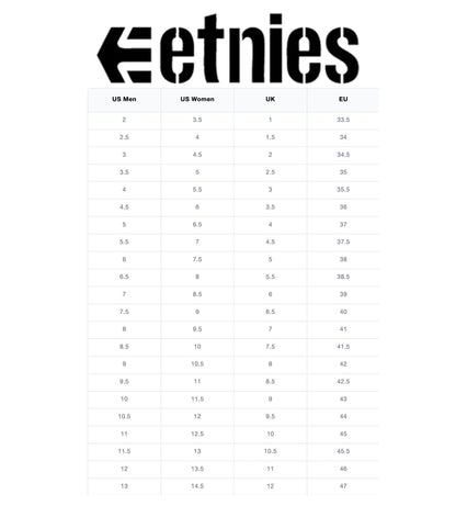 Etnies Kingpin Black Black Silver Shoes