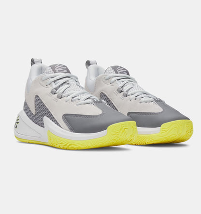 Big Kids' Under Armour Curry 3Z 25 Suede "Titan Gray" (Unisex)