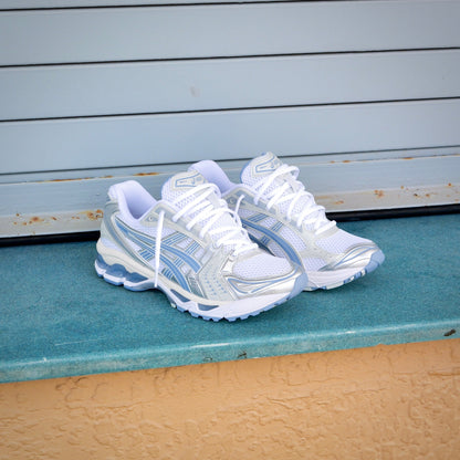 Mens Asics Gel-Kayano 14 (White/Light Navy)