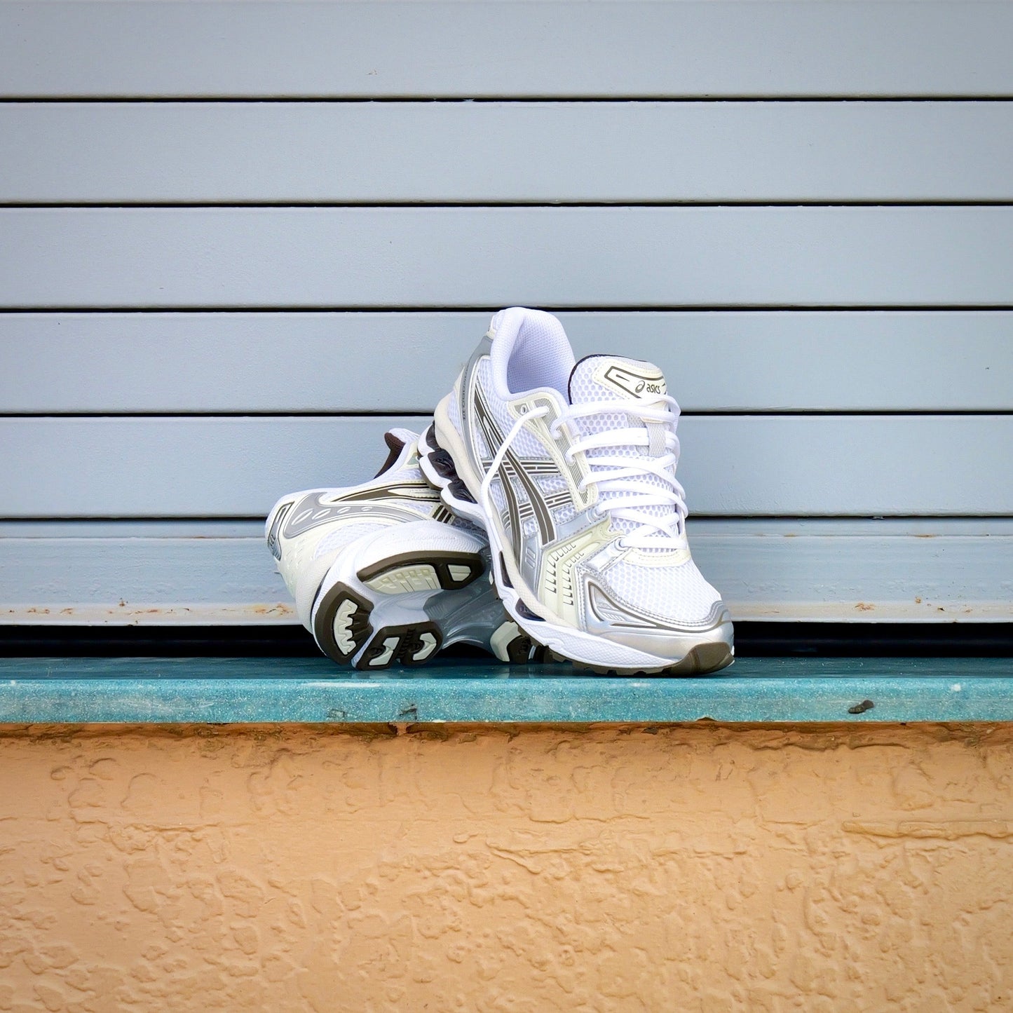 Mens Asics Gel-Kayano 14 (White/Ivory)