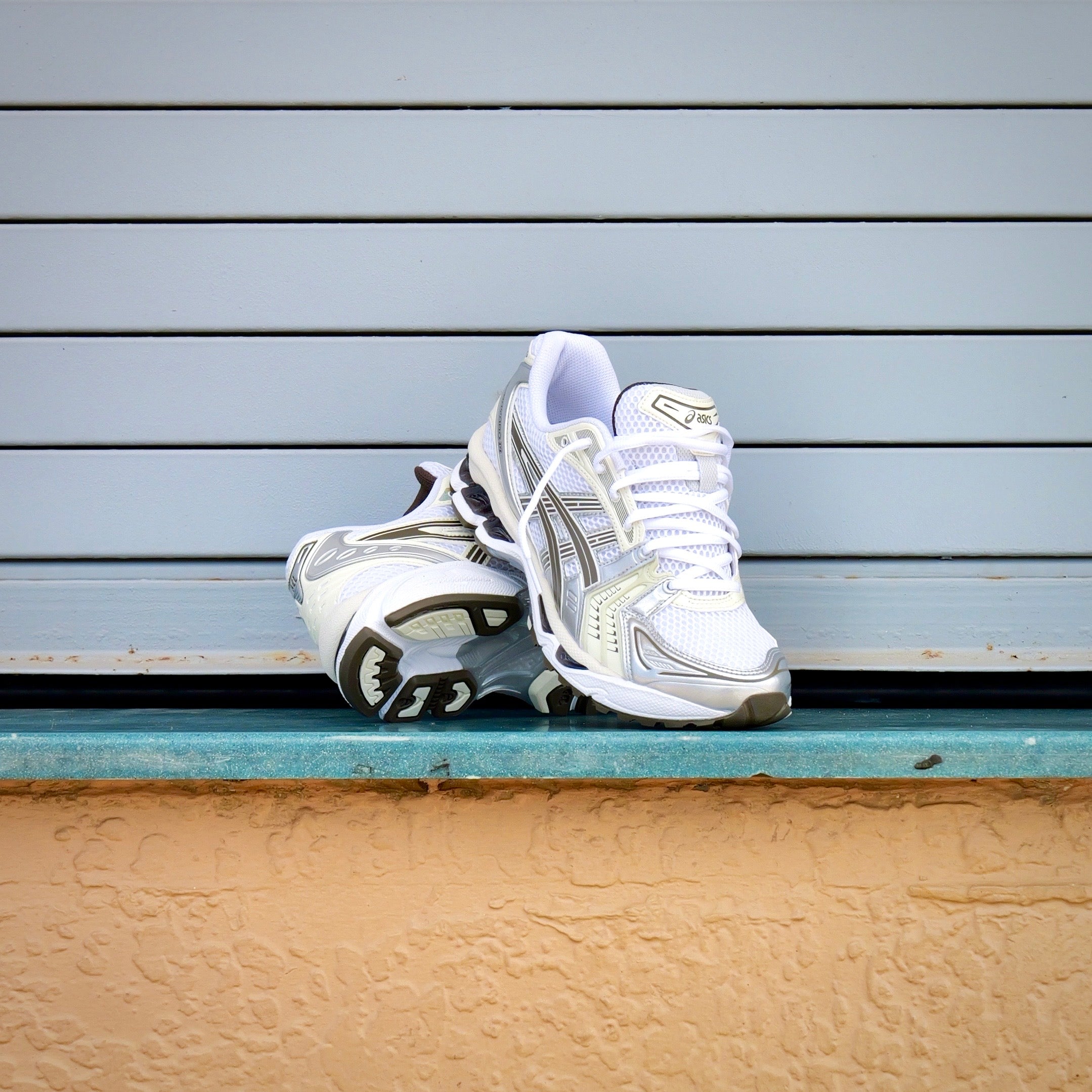 Mens Asics Gel-Kayano 14 (White/Ivory)