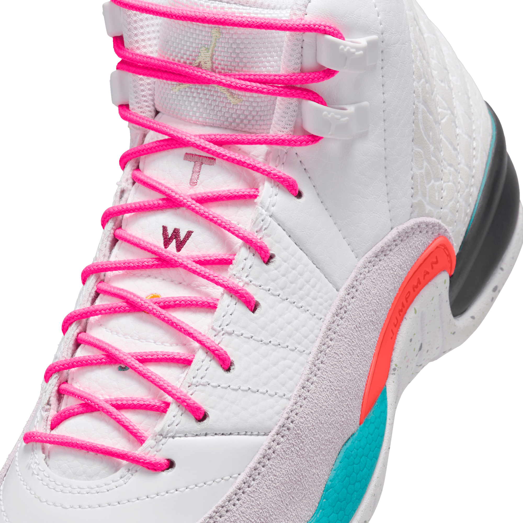 Big Kids' Air Jordan 12 Retro "White Vapor Green"