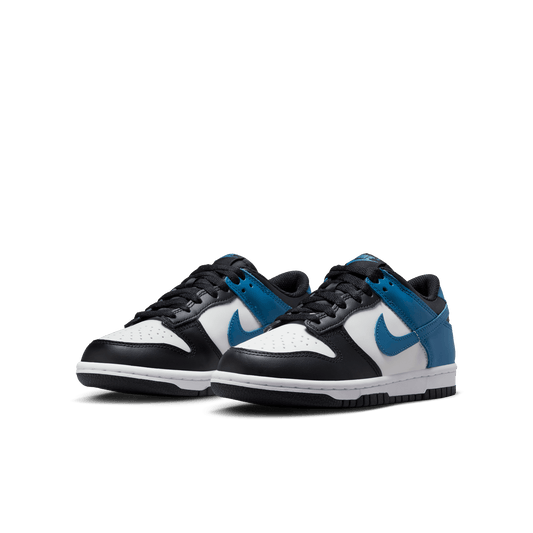 Big Kids' Nike Dunk Low "Industrial Blue Black White"