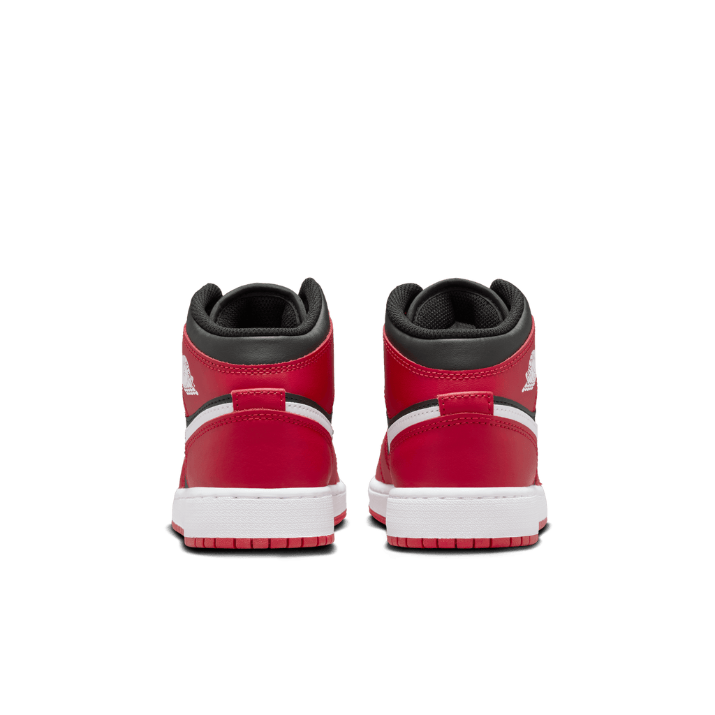 Big Kids' Air Jordan 1 Mid "Gym Red Black White"