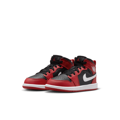 Little Kids' Jordan 1 Mid "Gym Red Black White"
