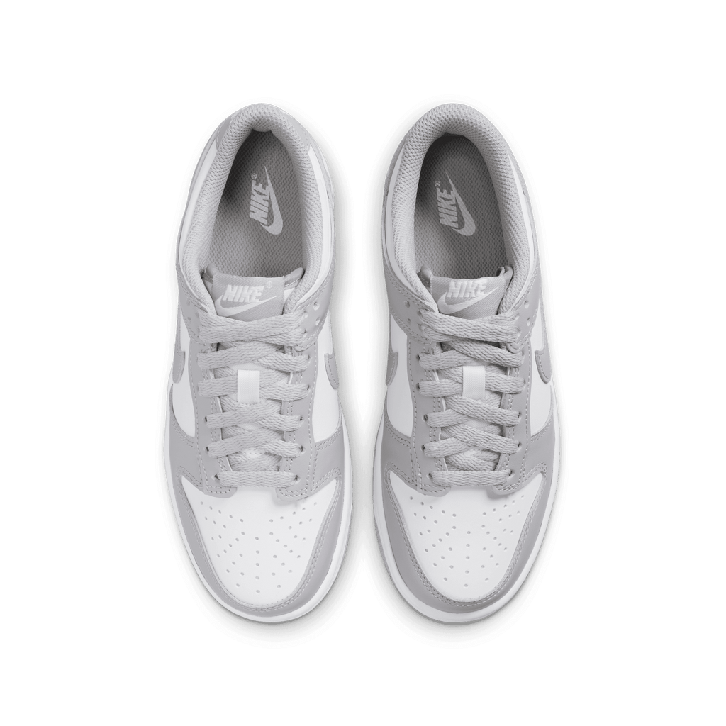 Big Kids' Nike Dunk Low "White Light Smoke Grey"
