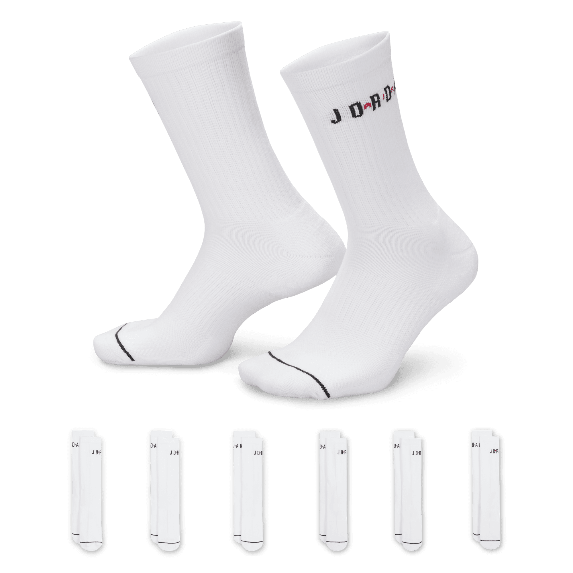 Jordan Everyday Crew Socks (6 Pairs) (Unisex)