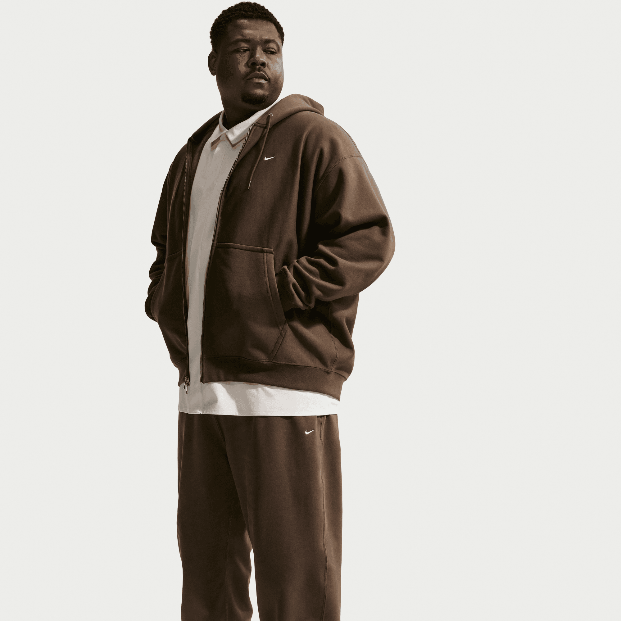 Men's Nike Solo Swoosh Cuffed Fleece Pants