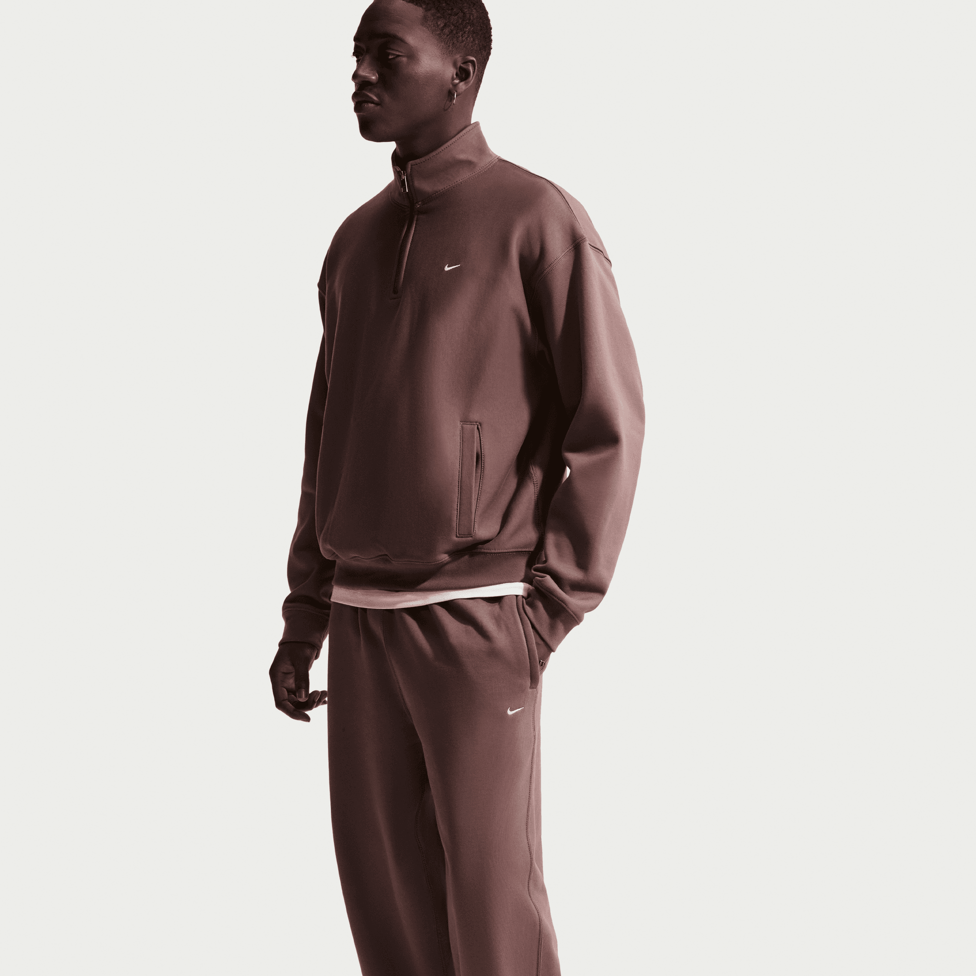 Men's Nike Solo Swoosh Cuffed Fleece Pants