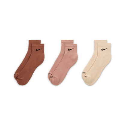 Nike Everyday Plus Cushioned Training Ankle Socks (3 Pairs) "Unisex"