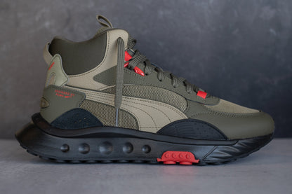 Mens Puma Wild Rider Mid WS (Grape Leaf)