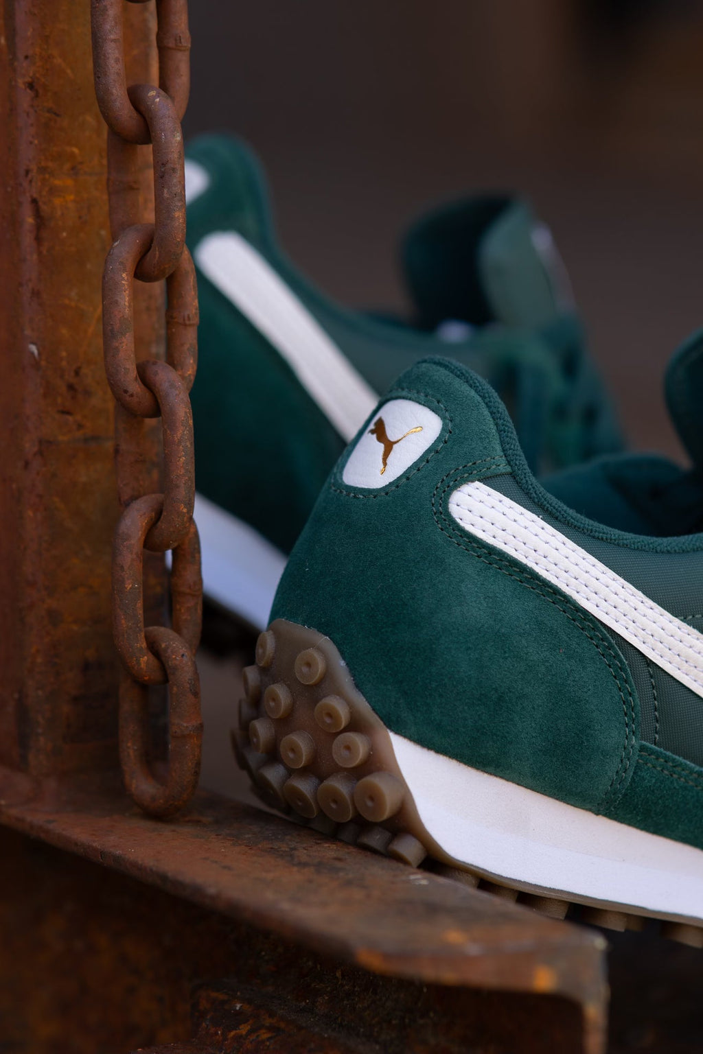 Mens Puma Easy Rider Vintage (Dark Myrtle/Puma White)