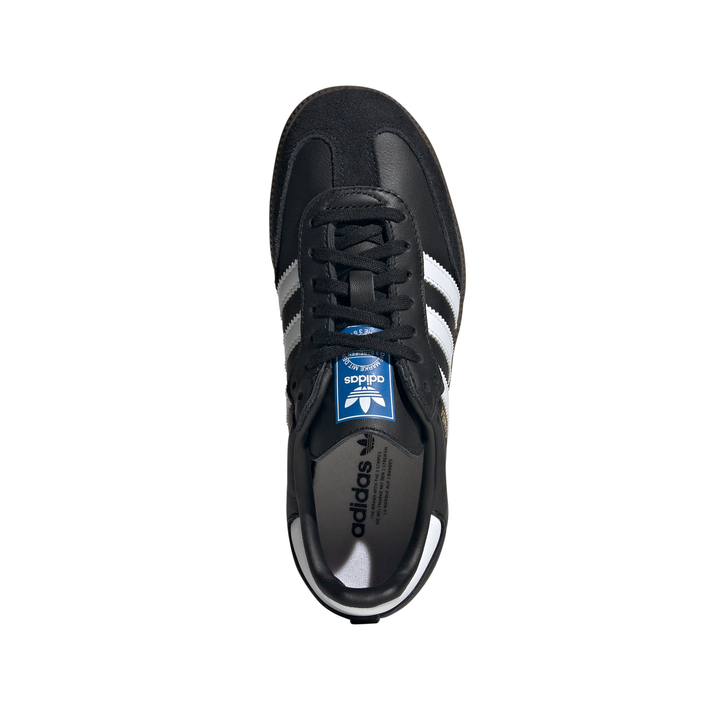 Big Kids' Adidas Samba OG J "Core Black Gum"