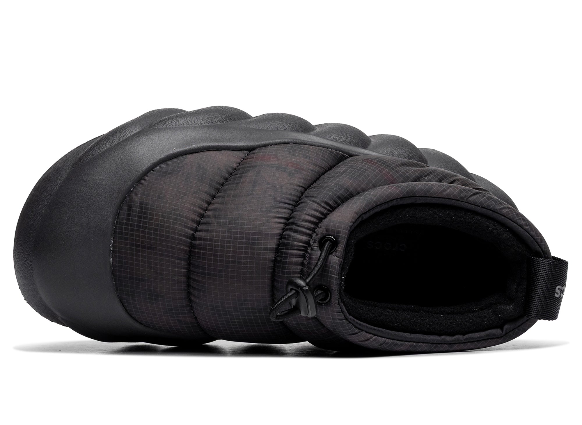 Crocs Overpuff Translucent Shorty in Black