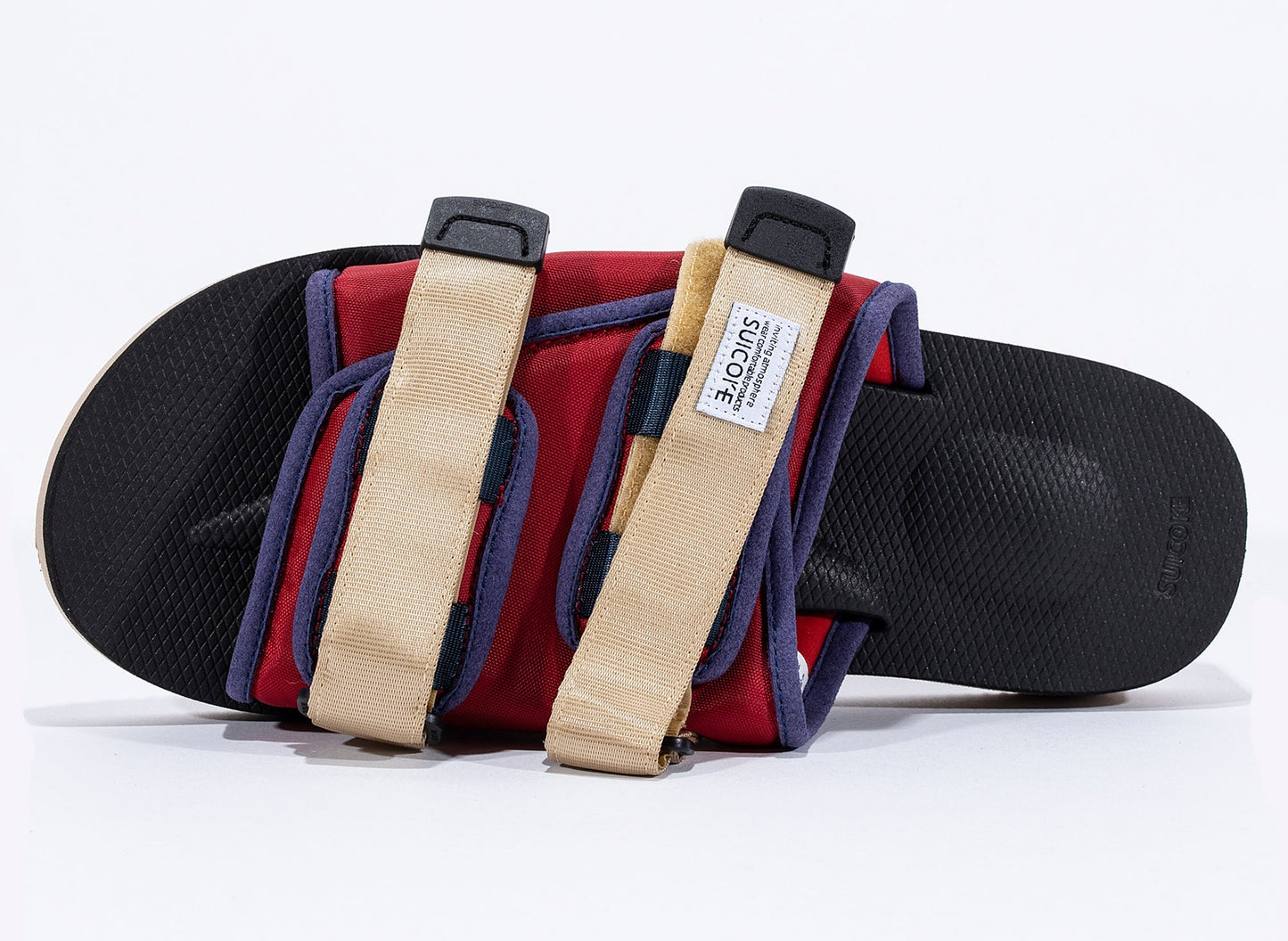 Suicoke Moto-Cab Sandals in Red/Black