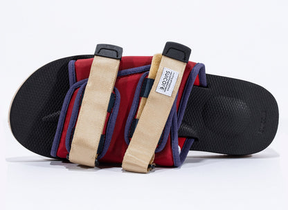 Suicoke Moto-Cab Sandals in Red/Black