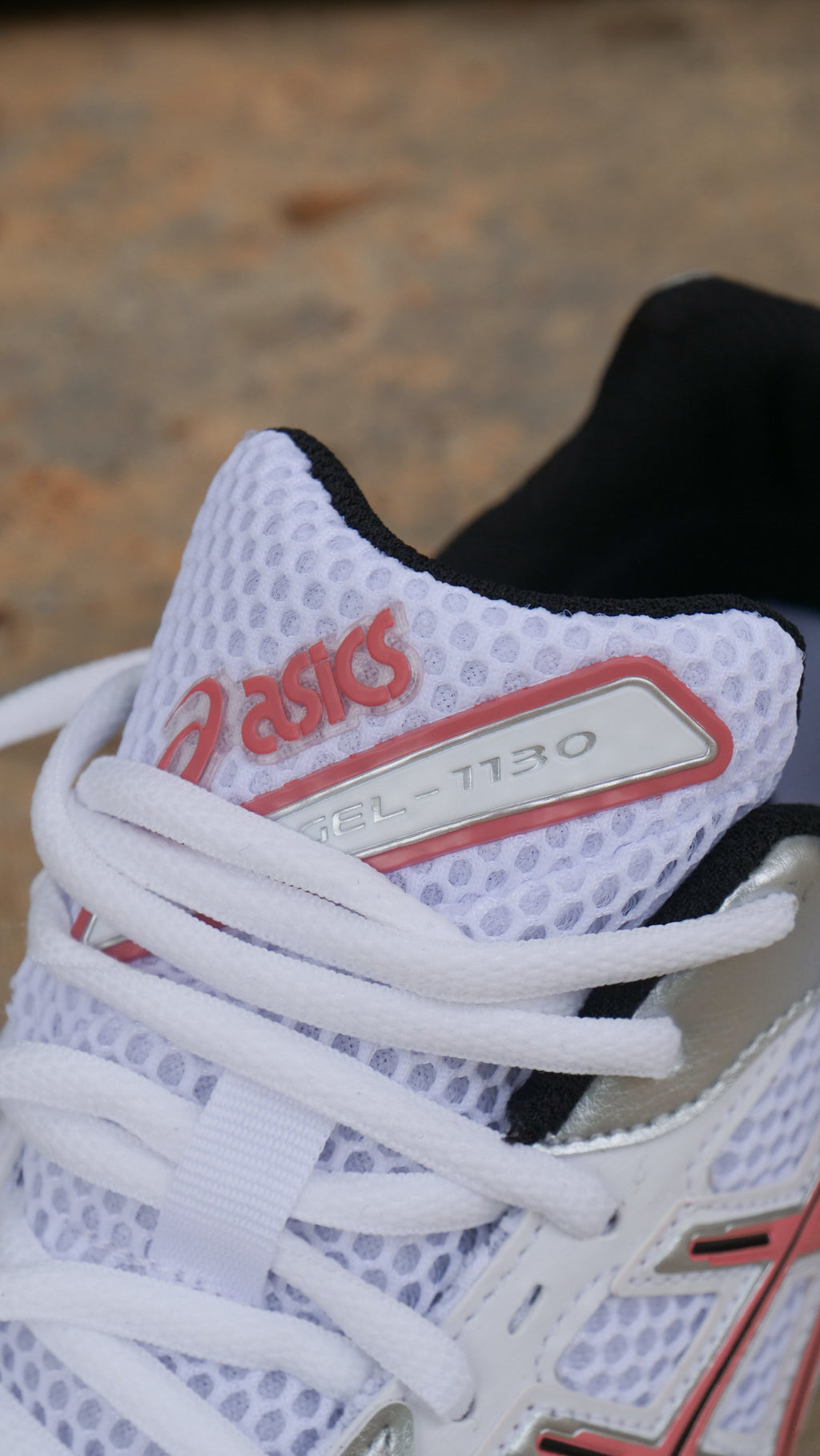 Mens Asics Gel-1130 (White/Desert Red)