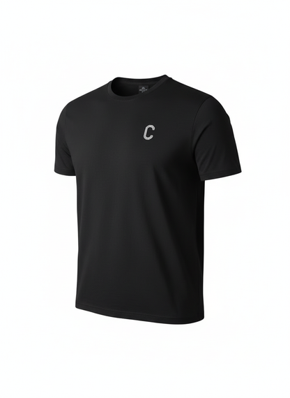 Men's The Closet Inc. Plain T-Shirt (Black-Wht Logo)
