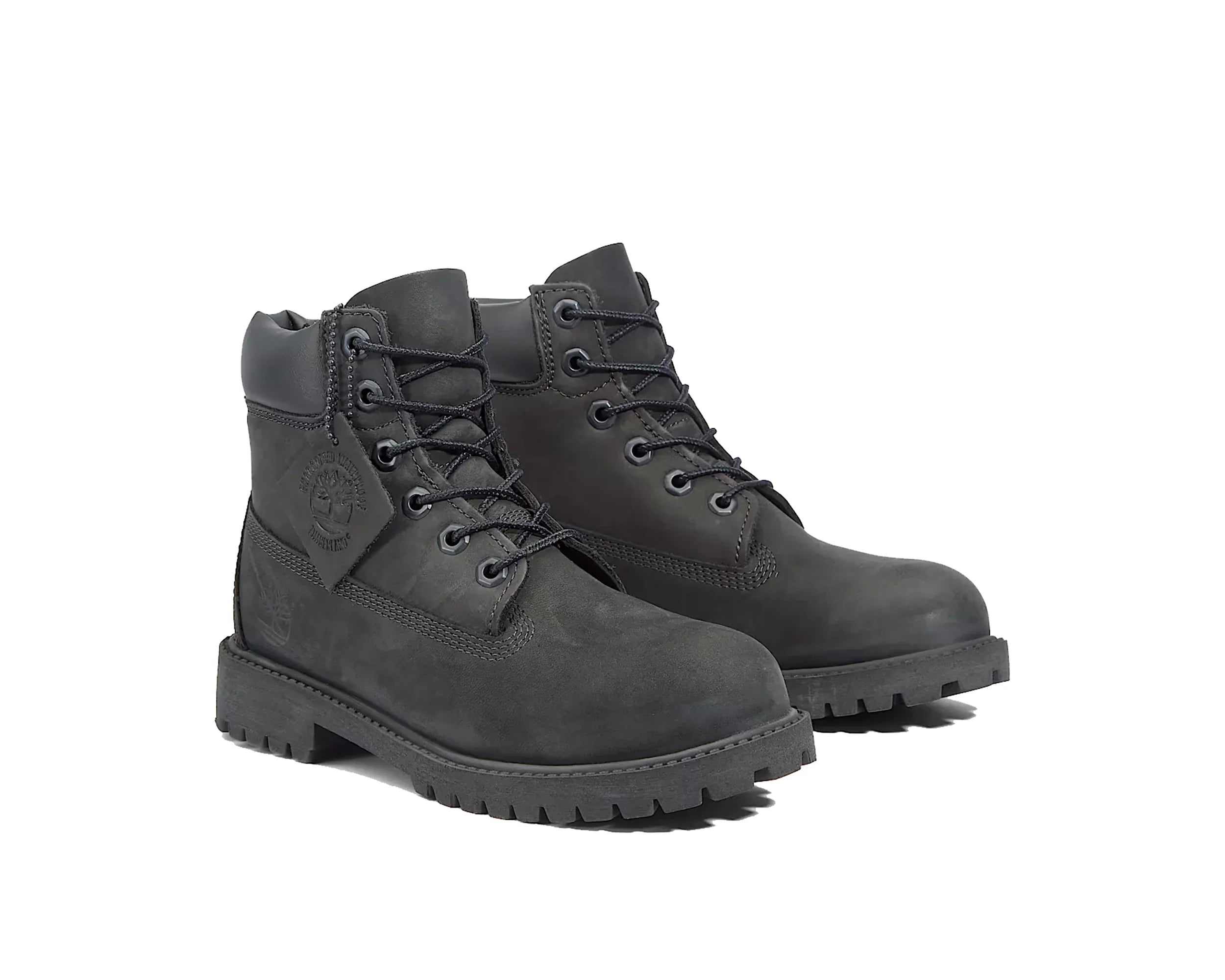 Big Kids' Timberland® Premium 6 Inch Lace Waterproof Boot "Black"