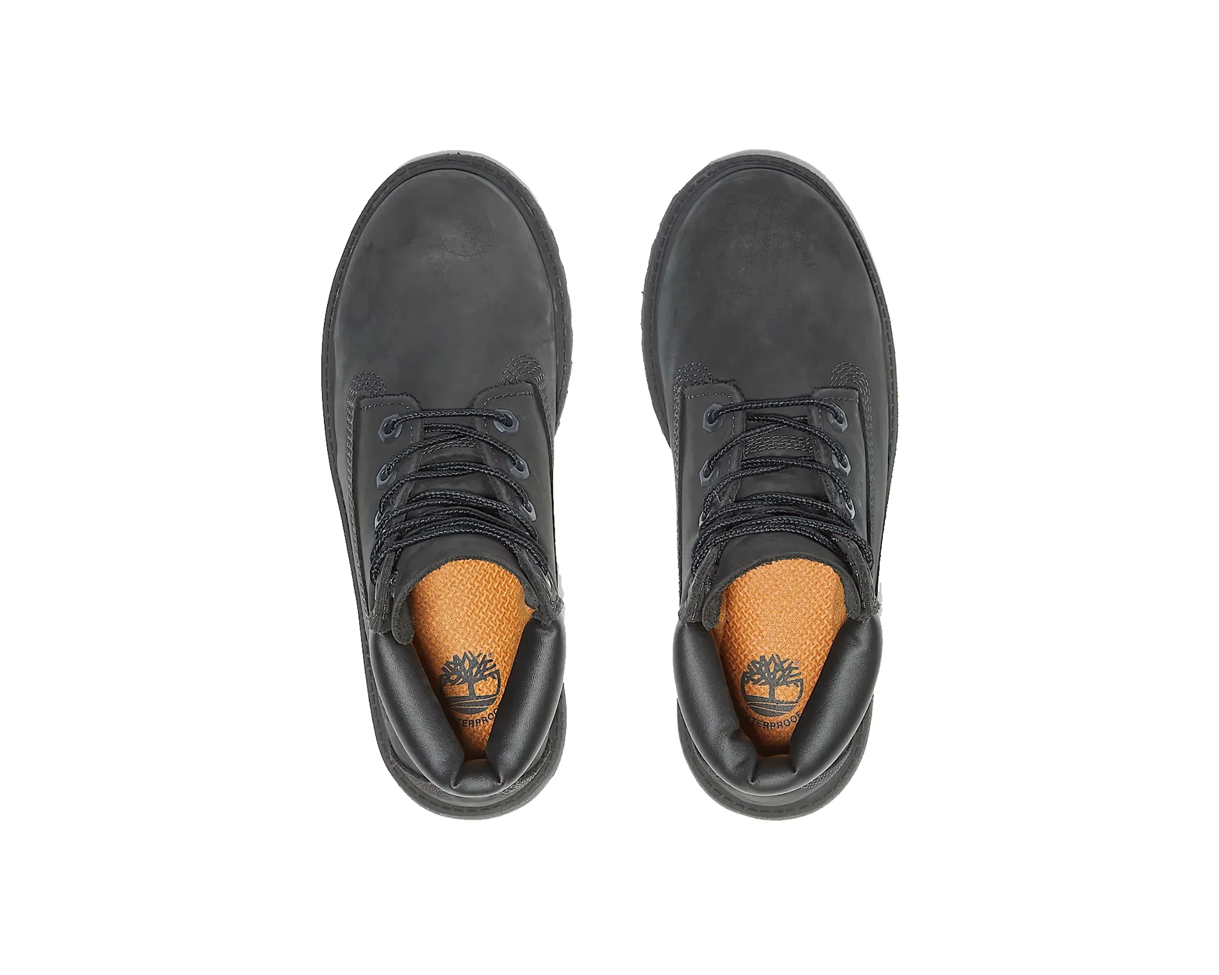 Big Kids' Timberland® Premium 6 Inch Lace Waterproof Boot "Black"