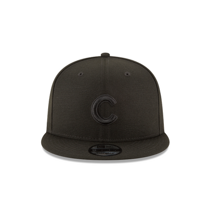 Chicago Cubs New Era Black on Black 9FIFTY Snapback