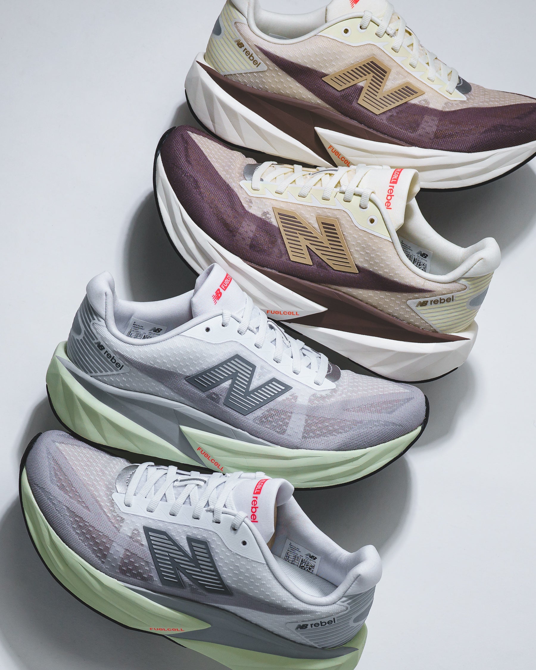 New Balance Men FuelCell Rebel v5 Angora Earth Shadow MFCXLY5