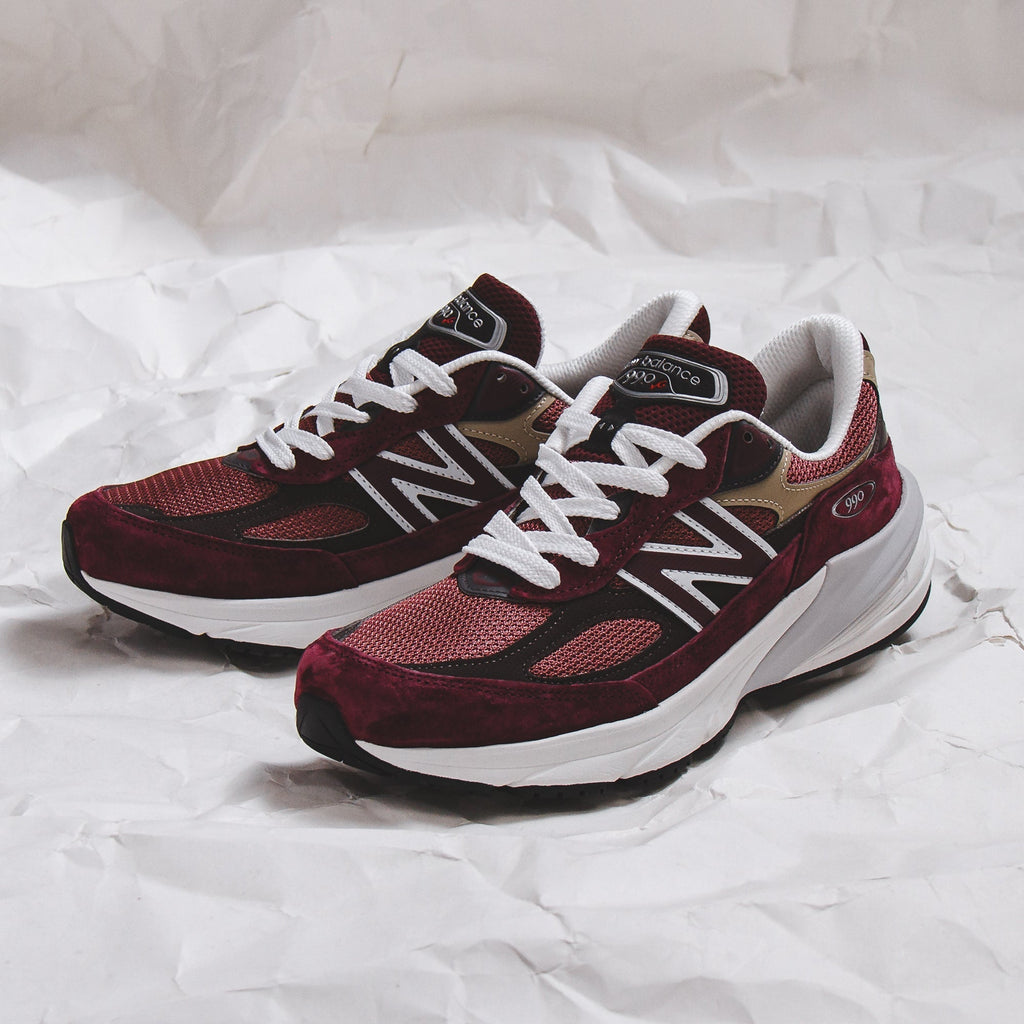 New Balance Unisex 990v6 Burgundy Made In USA U990BT6