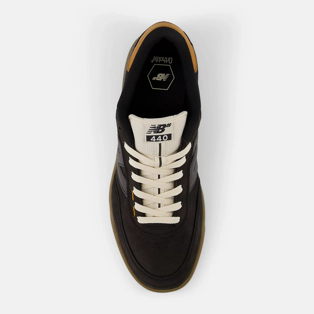 New Balance Numeric 440 V2 Black / Orange / Gum Shoes (NM440JS2)
