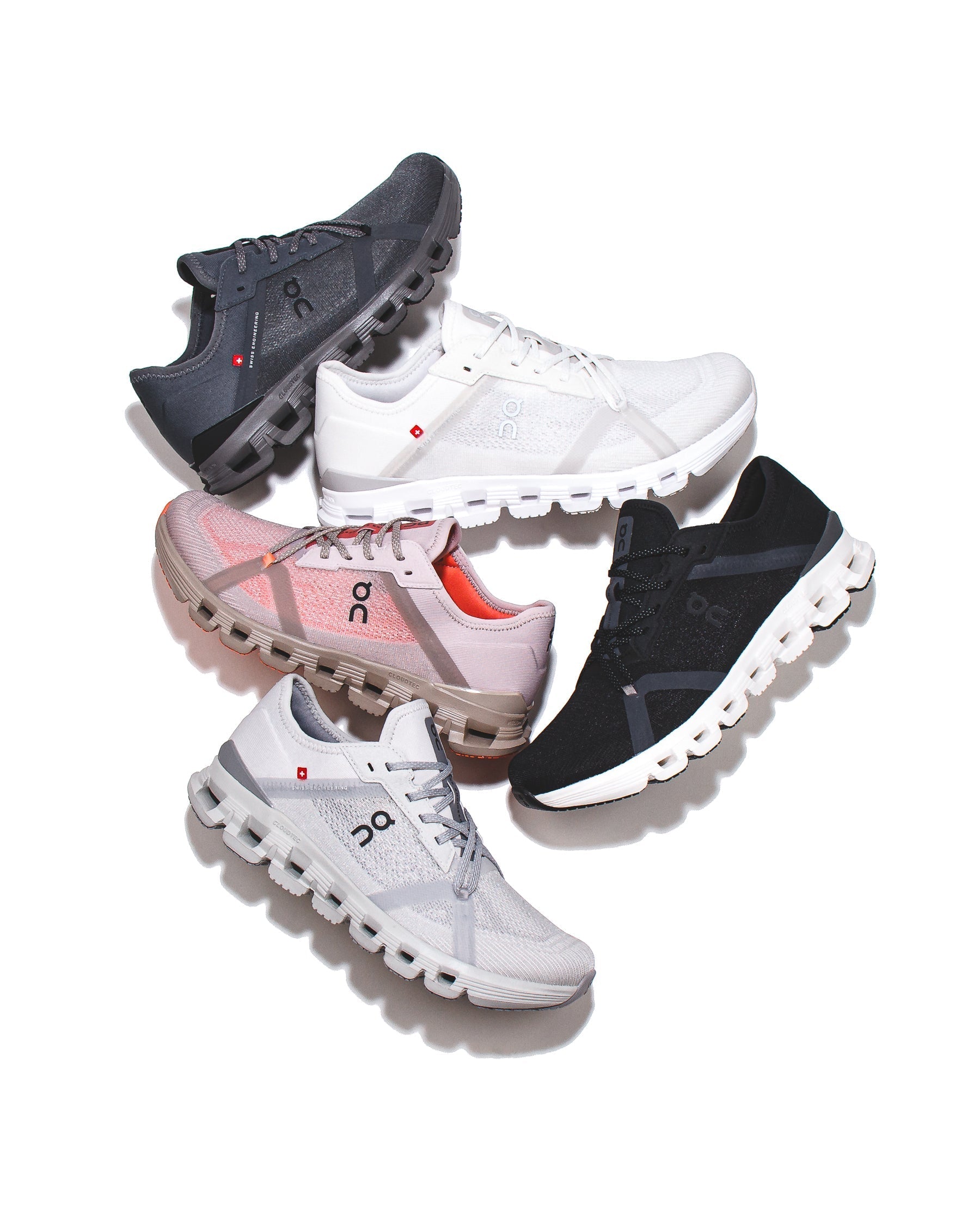 ON Women Cloud X 4 AD Black Asphalt Core 3WF10170397