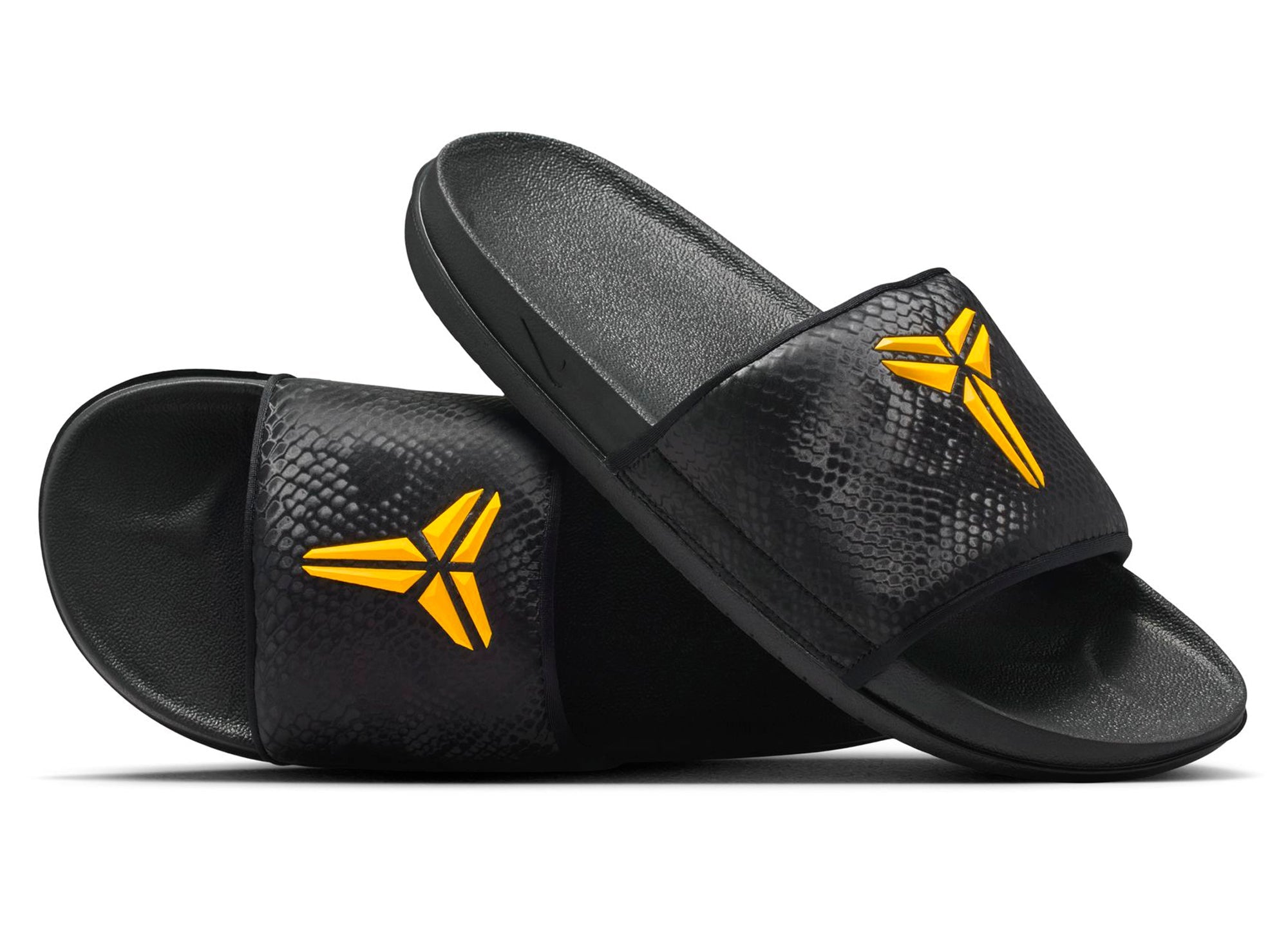 Nike Kobe Offcourt Slide in Black / University Gold