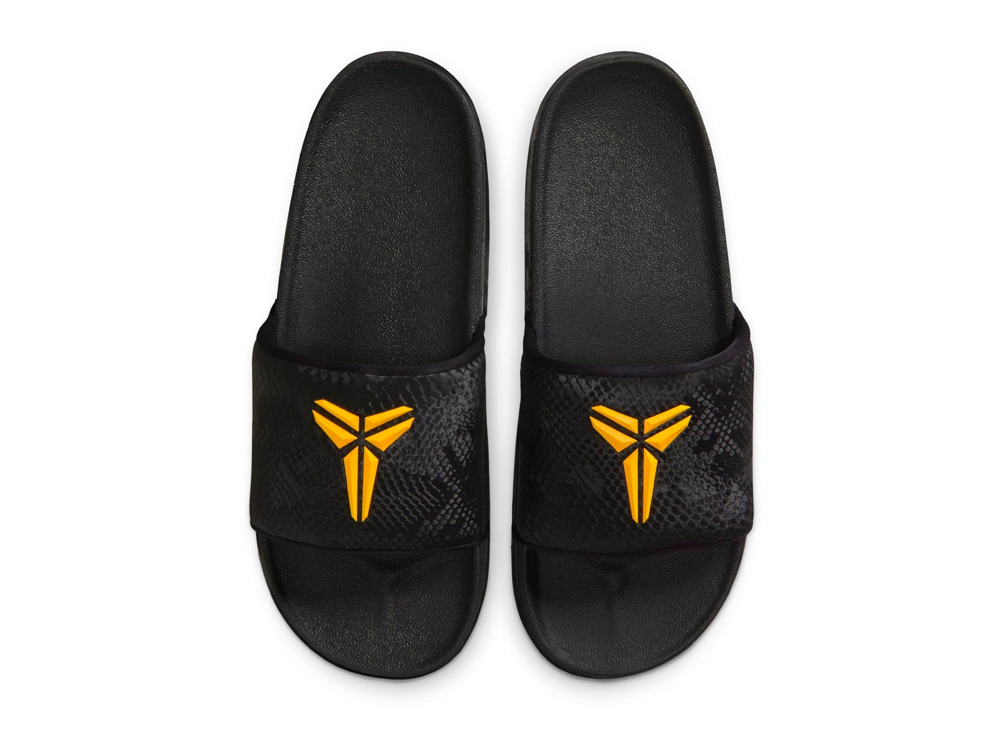 Nike Kobe Offcourt Slide in Black / University Gold