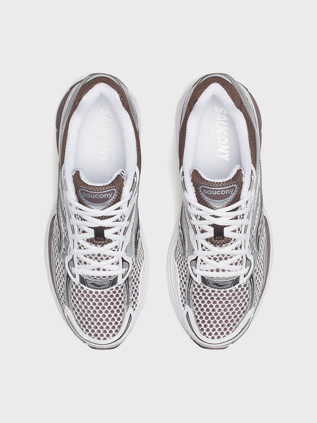 Saucony Progrid Omni 9 Sneakers | White/Brown