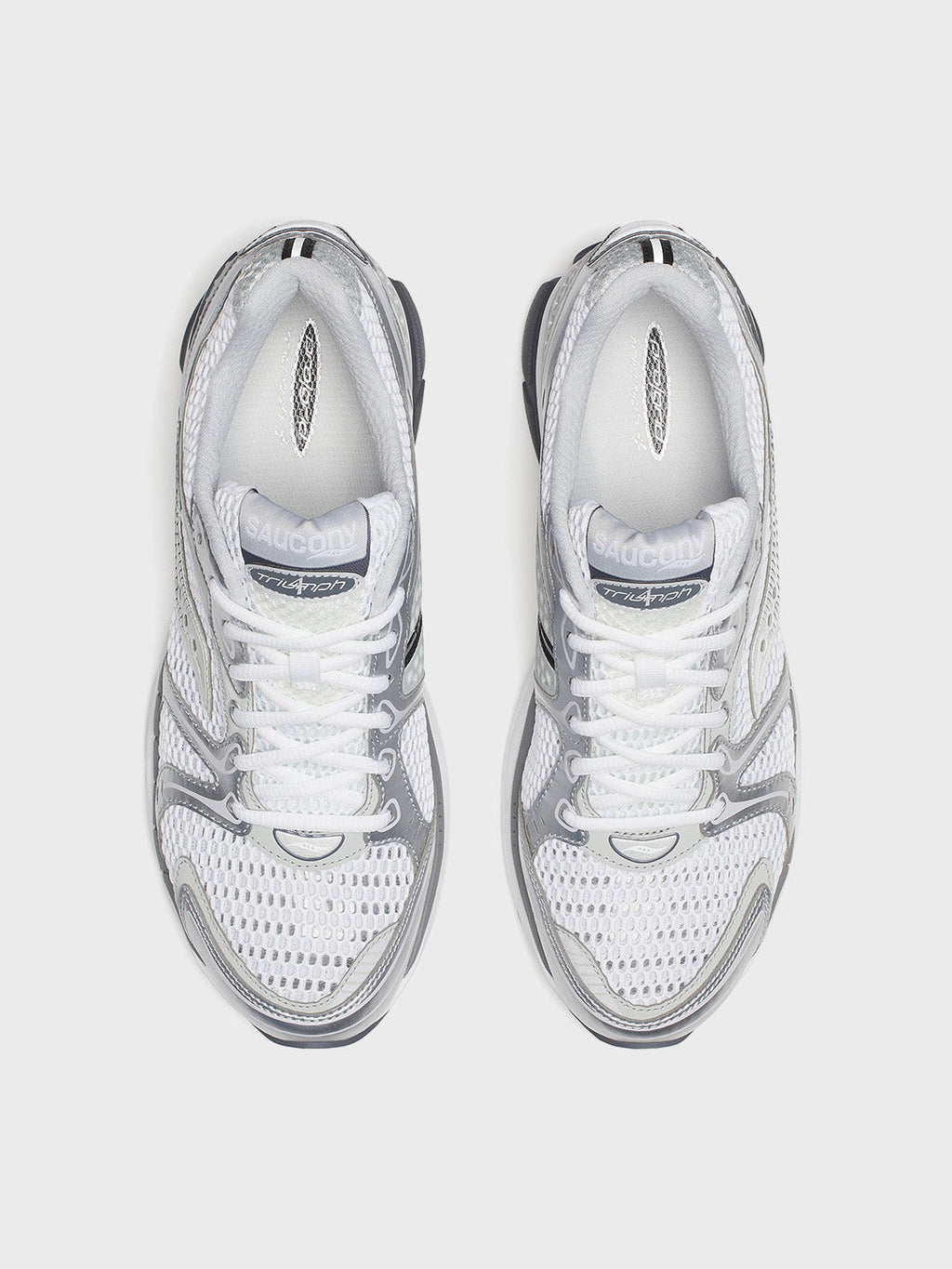 Saucony Progrid Triumph 4 Sneakers | White/Silver