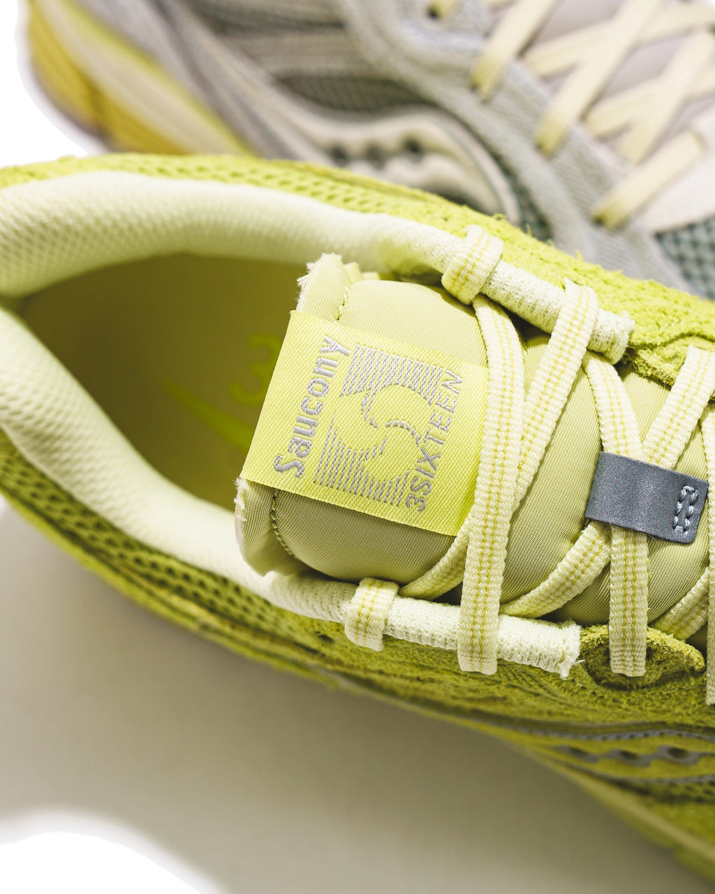 Saucony x 3sixteen Unisex ProGrid Guide 7 Lime Raffia S71044-2