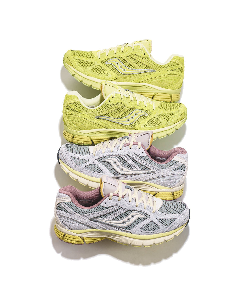 Saucony x 3sixteen Unisex ProGrid Guide 7 Lime Raffia S71044-2